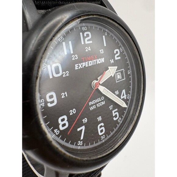 Timex Expedition Indiglo WR 100M Field Watch - Model 905 45 - New Battery - Picture 3 of 7